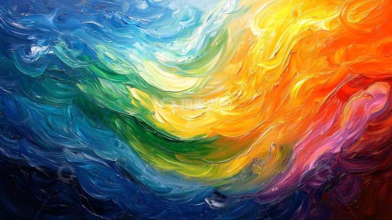 高清大图下载【趣麦麦图】抽象油画