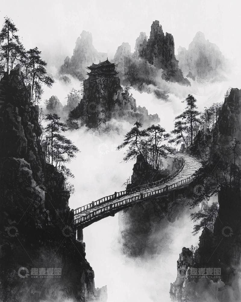 高清大图下载【趣麦麦图】水墨画