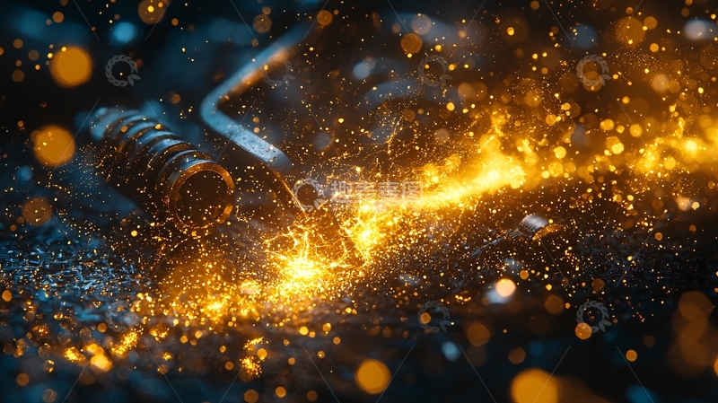 高清大图下载【趣麦麦图】金属火花四溅的场景