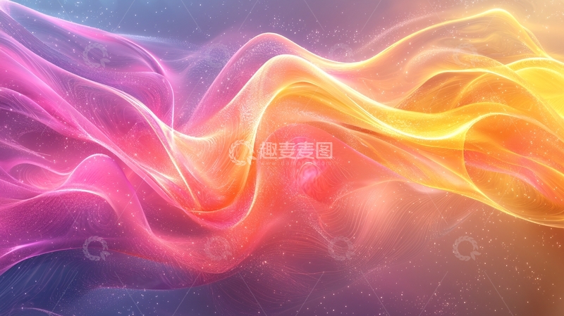 高清大图下载【趣麦麦图】彩色渐变烟雾背景