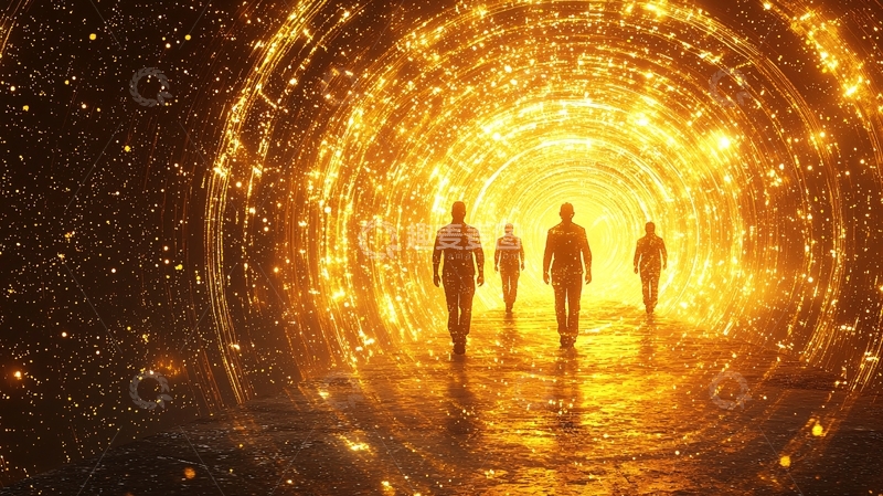 高清大图下载【趣麦麦图】光之隧道