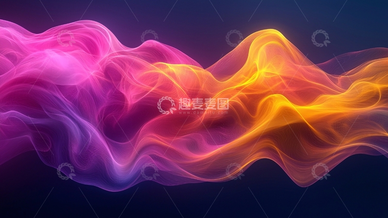 高清大图下载【趣麦麦图】抽象彩色烟雾