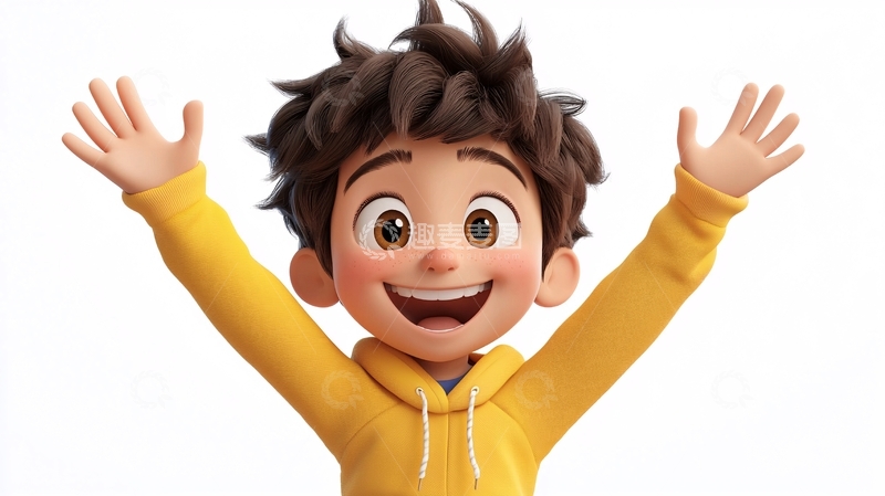 高清大图下载【趣麦麦图】开心男孩