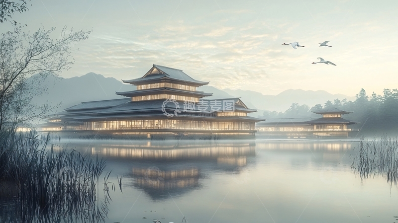 高清大图下载【趣麦麦图】日式建筑