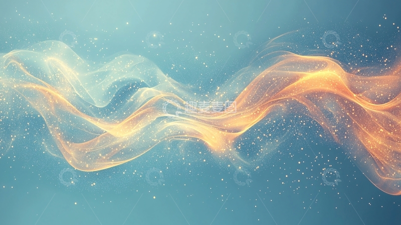 高清大图下载【趣麦麦图】流动的光影粒子