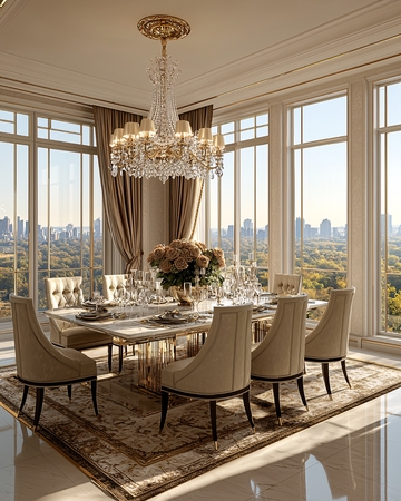 奢华餐厅景观图