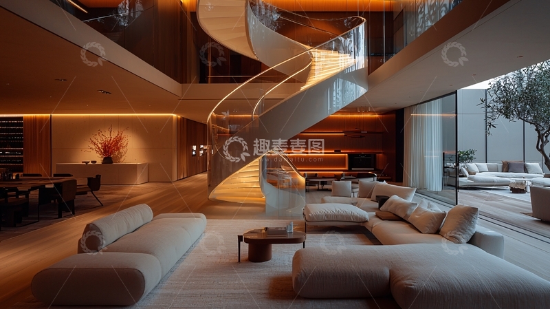 高清大图下载【趣麦麦图】现代简约别墅56