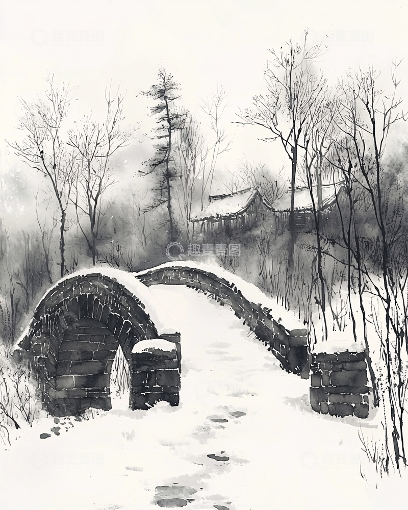 高清大图下载【趣麦麦图】水墨画