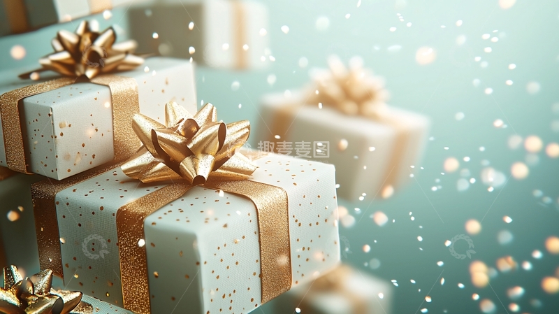 高清大图下载【趣麦麦图】堆叠的礼物