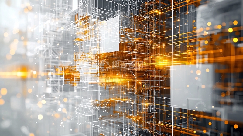 高清大图下载【趣麦麦图】抽象数据网络