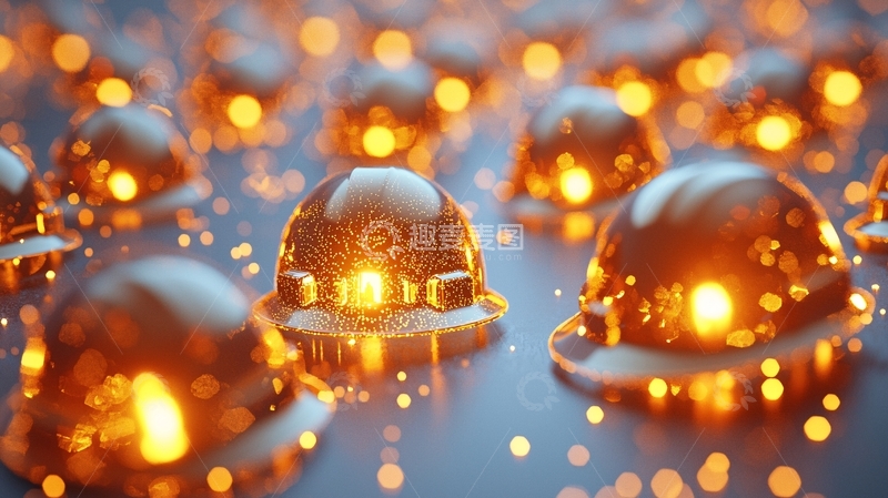 高清大图下载【趣麦麦图】闪亮安全帽