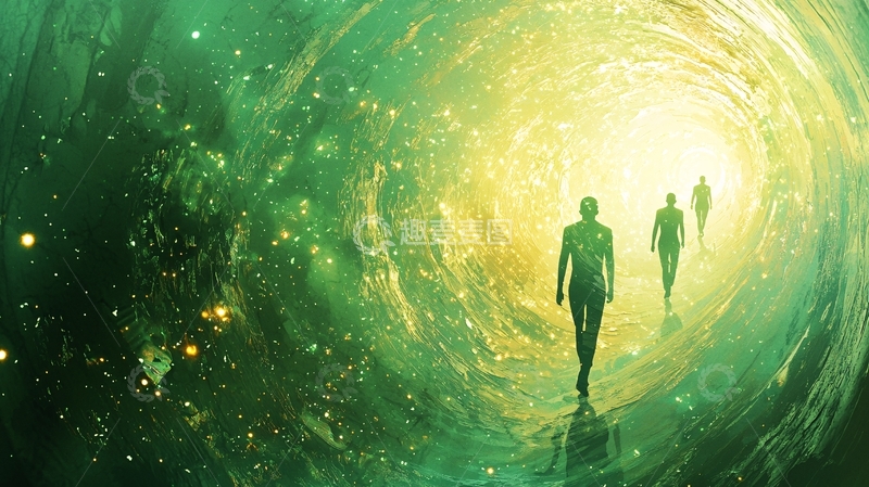 高清大图下载【趣麦麦图】光之隧道