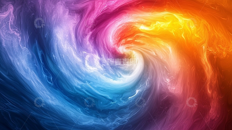 高清大图下载【趣麦麦图】彩色漩涡