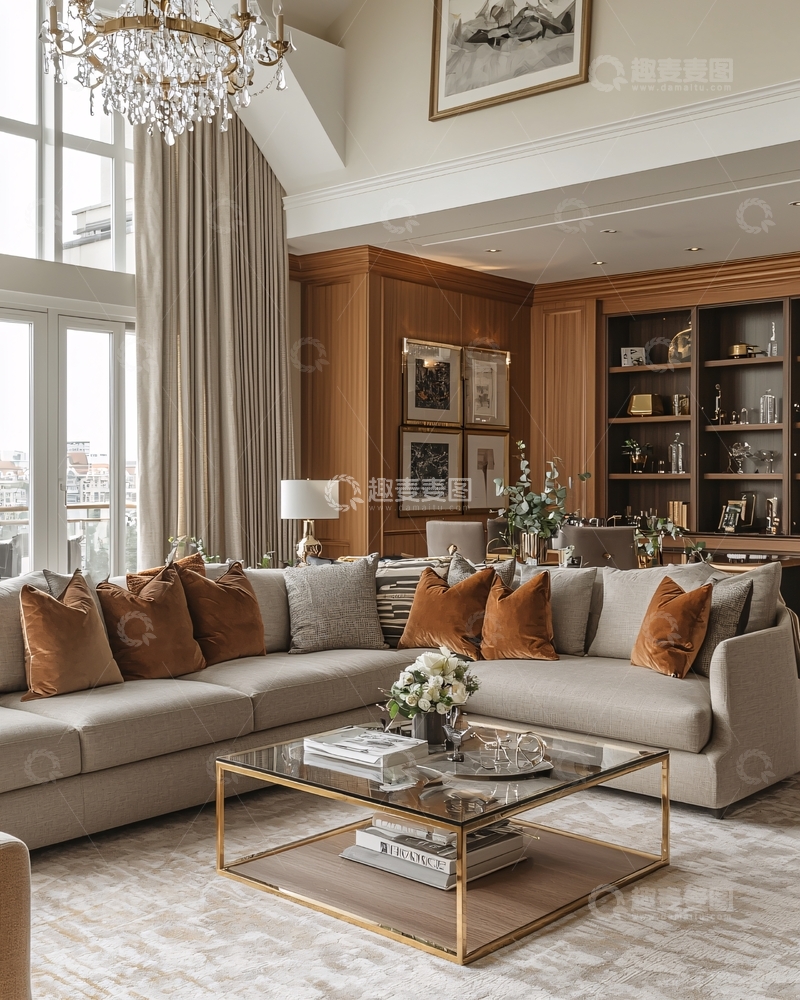 高清大图下载【趣麦麦图】高级公寓客厅