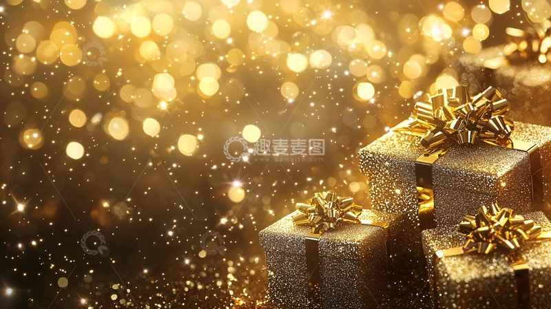 高清大图下载【趣麦麦图】金色礼物