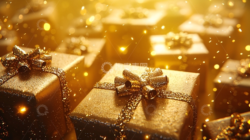 高清大图下载【趣麦麦图】金色礼物