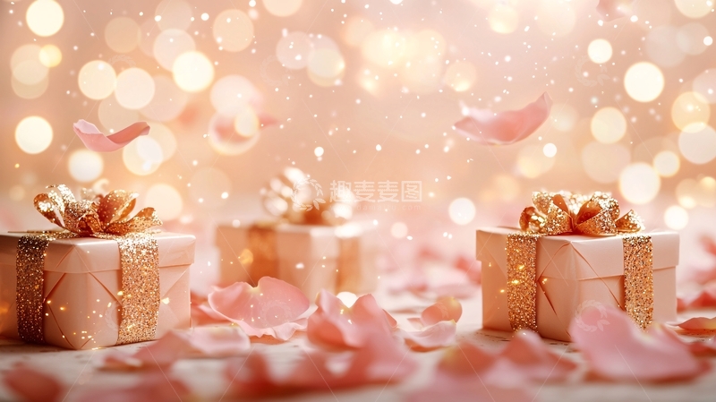 高清大图下载【趣麦麦图】粉色礼物