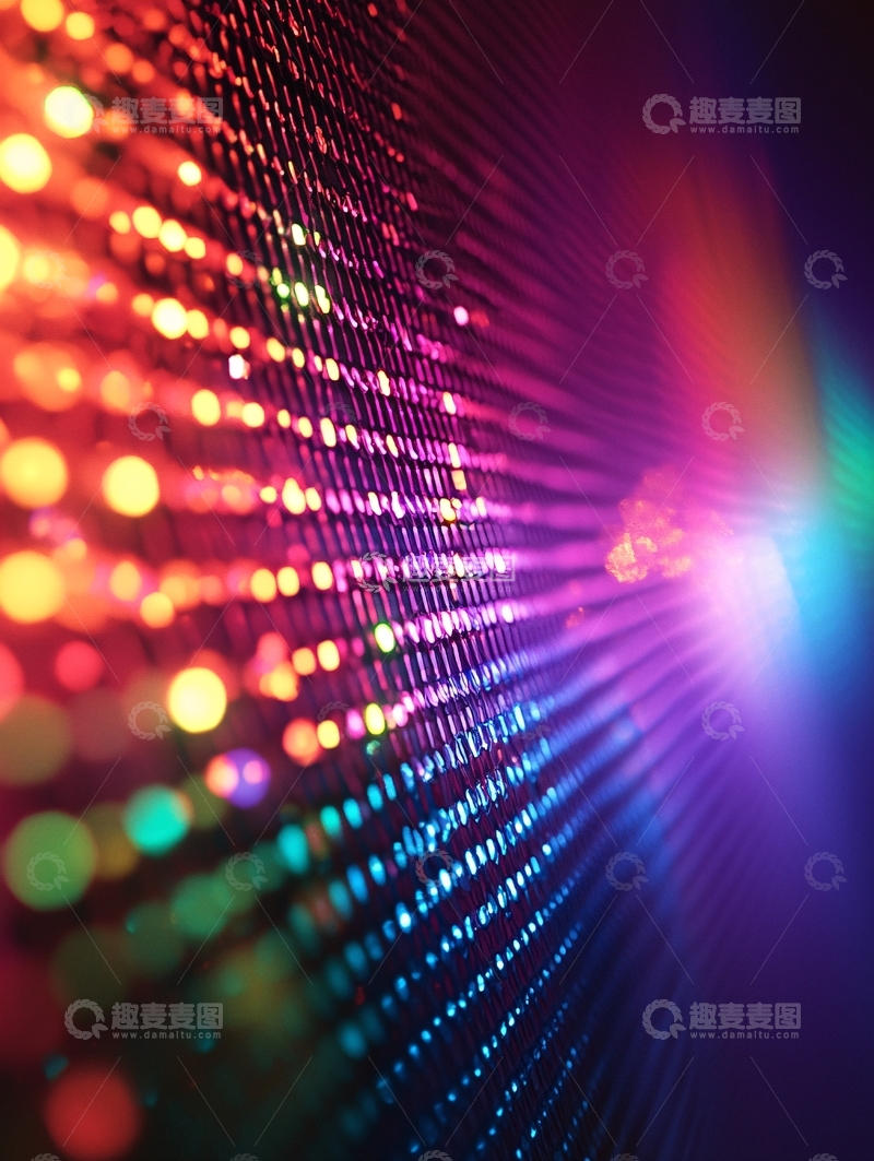高清大图下载【趣麦麦图】炫彩灯光背景