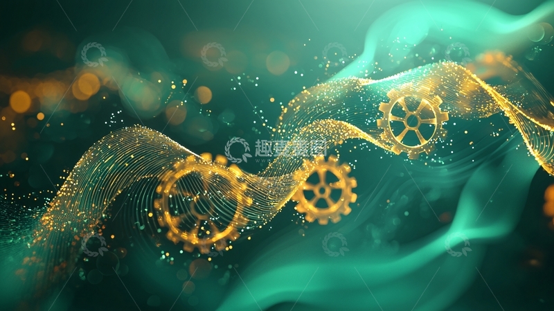 高清大图下载【趣麦麦图】金色齿轮