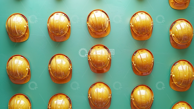 高清大图下载【趣麦麦图】安全帽墙