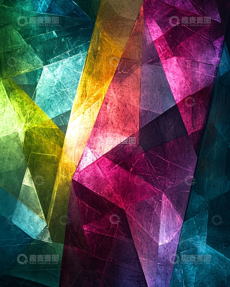 高清大图下载【趣麦麦图】彩色几何抽象