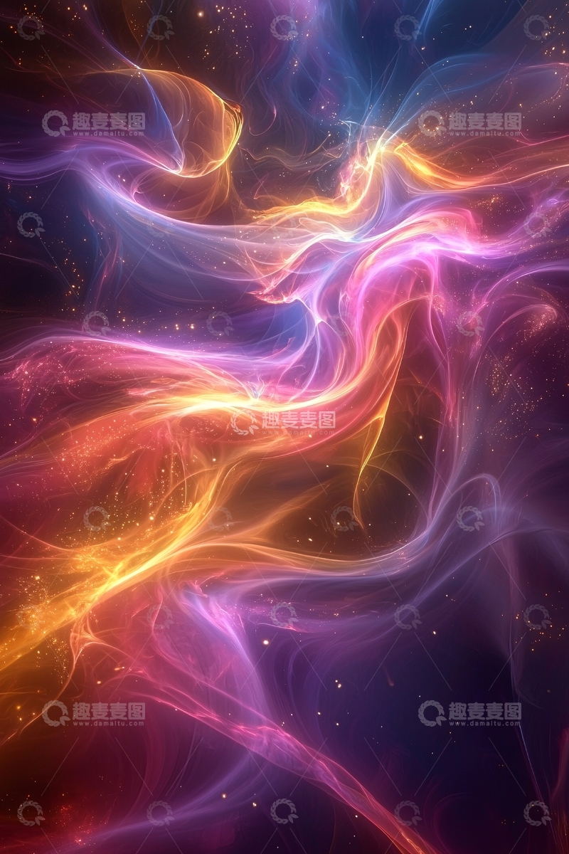 高清大图下载【趣麦麦图】彩色梦幻光线