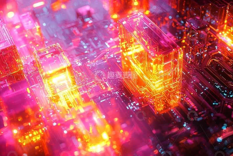 高清大图下载【趣麦麦图】未来科技感电路板