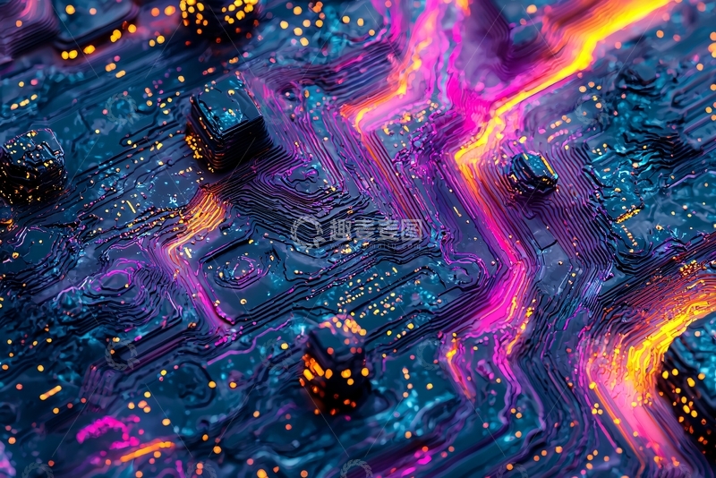 高清大图下载【趣麦麦图】抽象电路板