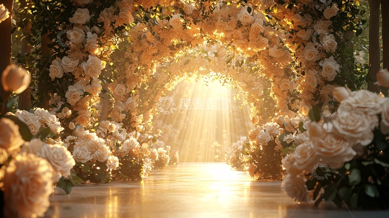 高清大图下载【趣麦麦图】玫瑰花拱门