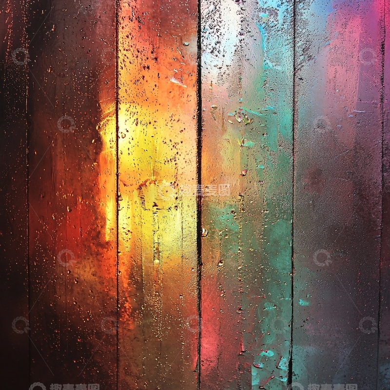 高清大图下载【趣麦麦图】彩色木板