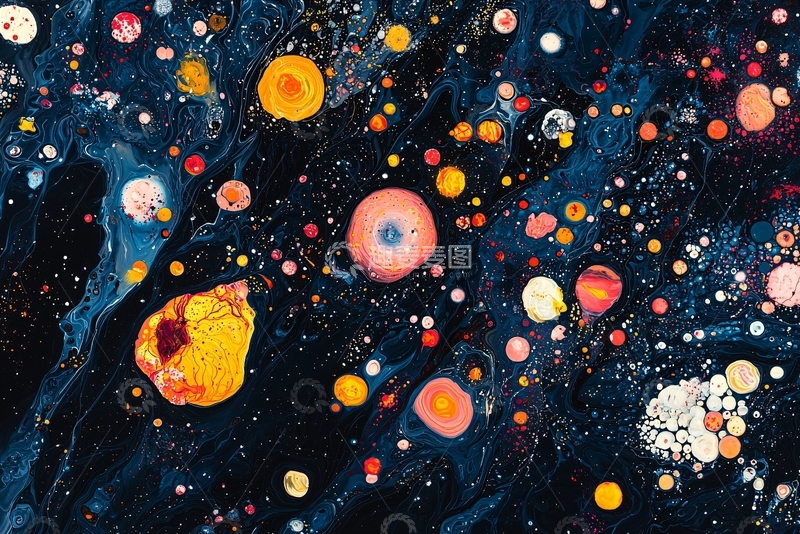 高清大图下载【趣麦麦图】抽象油画背景