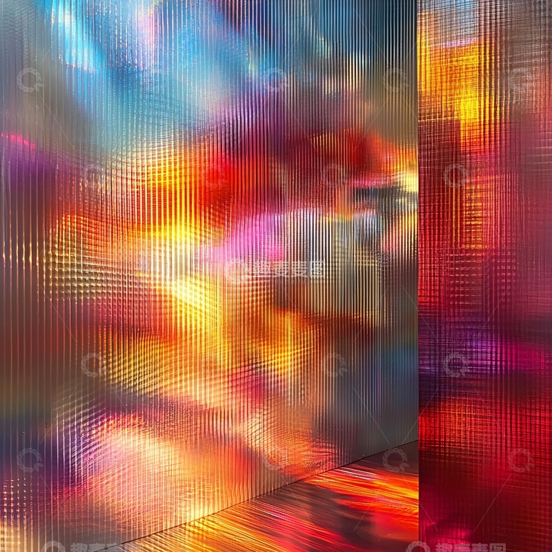 高清大图下载【趣麦麦图】彩色玻璃质感