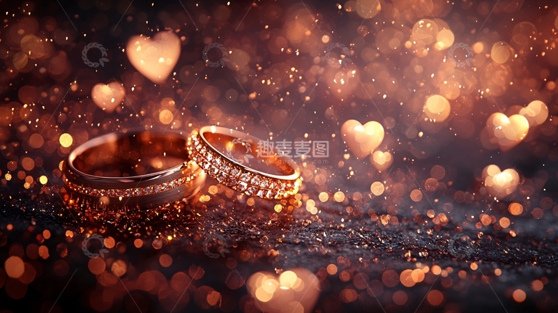 高清大图下载【趣麦麦图】闪耀的结婚戒指