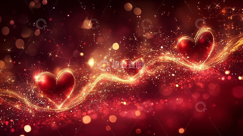 高清大图下载【趣麦麦图】闪耀红心