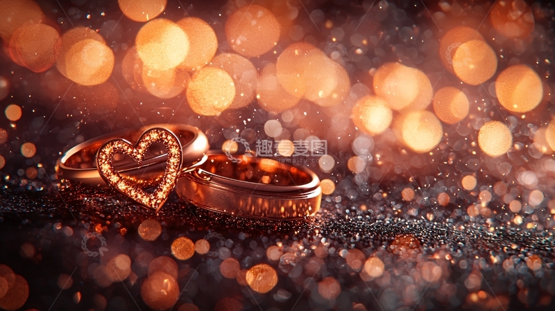 高清大图下载【趣麦麦图】浪漫婚戒闪耀背景