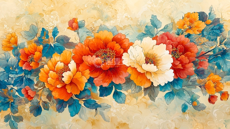 高清大图下载【趣麦麦图】水墨花卉