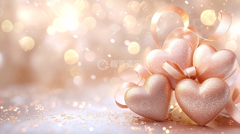 高清大图下载【趣麦麦图】粉色爱心