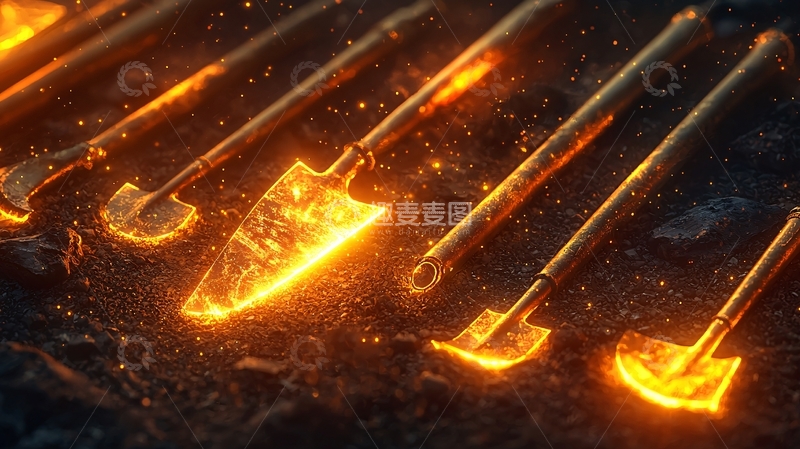 高清大图下载【趣麦麦图】燃烧的箭头