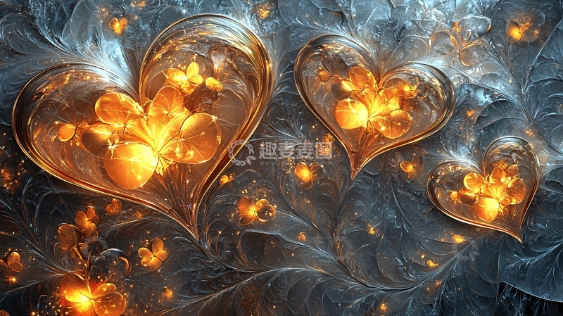 高清大图下载【趣麦麦图】水晶般的心