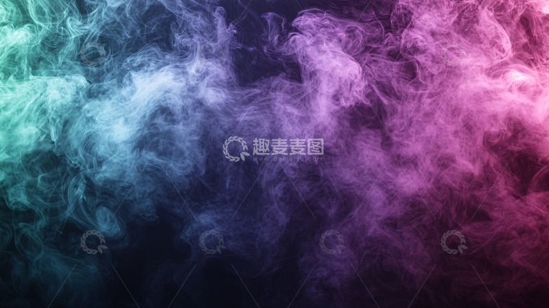 高清大图下载【趣麦麦图】彩色烟雾背景