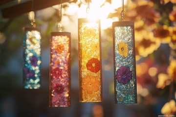 彩色玻璃吊饰