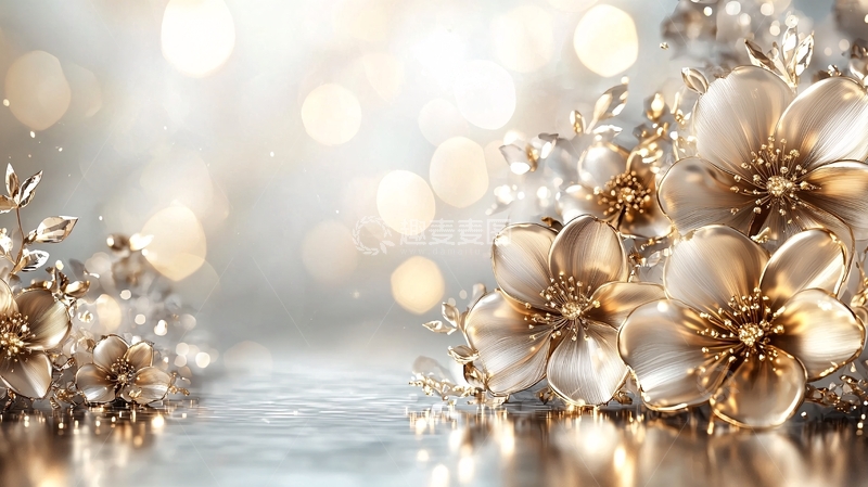 高清大图下载【趣麦麦图】金色花朵