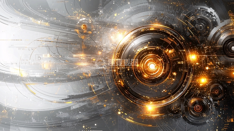 高清大图下载【趣麦麦图】未来科技感金属机械