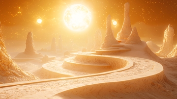 奇幻星球沙漠景观