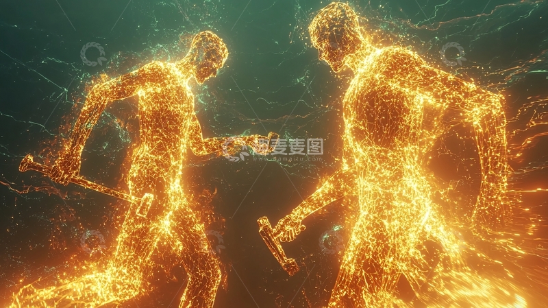 高清大图下载【趣麦麦图】火焰战士