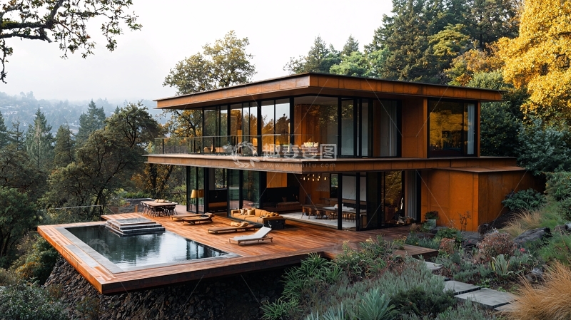 高清大图下载【趣麦麦图】山林别墅