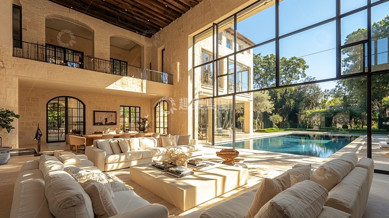 高清大图下载【趣麦麦图】现代别墅客厅2
