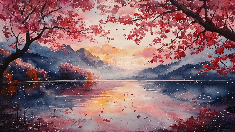 高清大图下载【趣麦麦图】水彩画