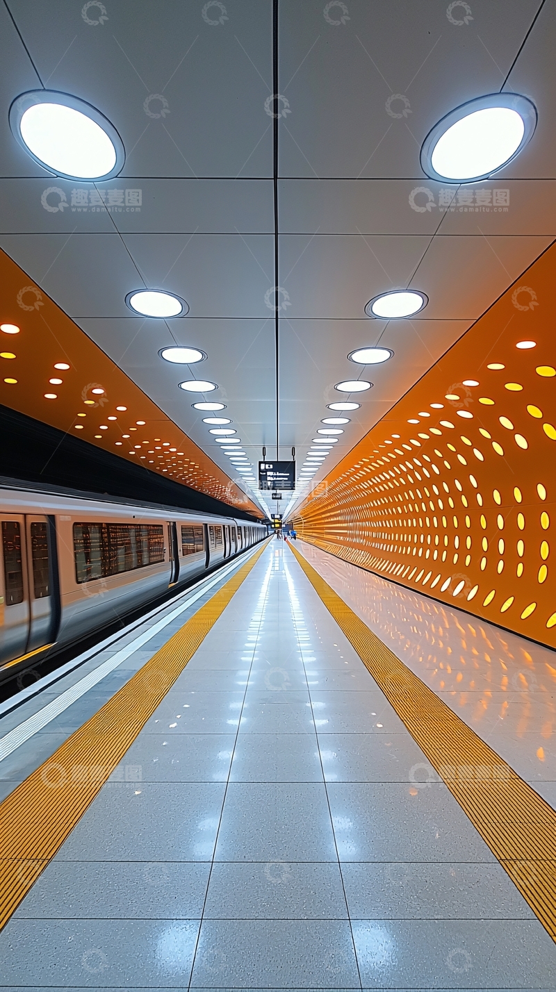 高清大图下载【趣麦麦图】地铁站台透视