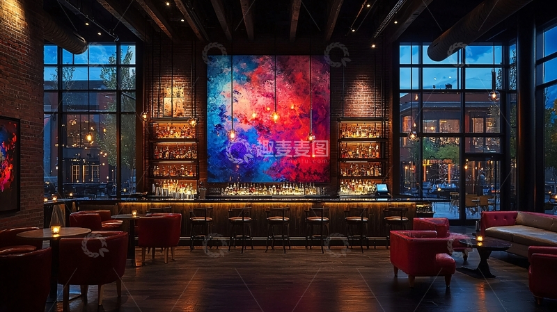 高清大图下载【趣麦麦图】酒吧内部